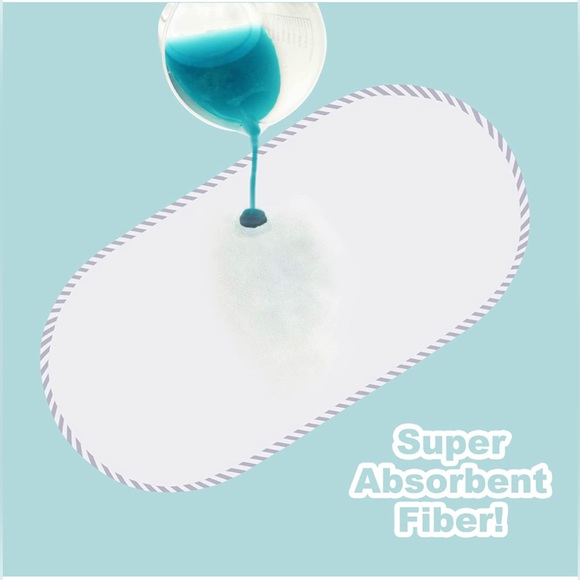 HIPHOP PANDA Bamboo Baby Waterproof Changing Pad Liners of 5 pack - Picture 4 of 5